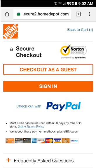 Guest checkout