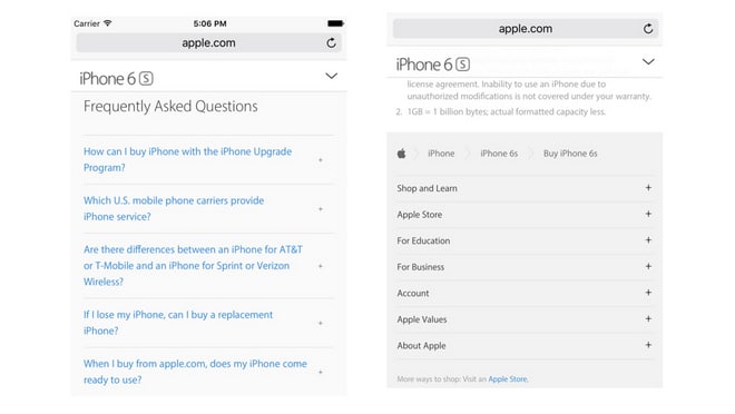 Apple checkout