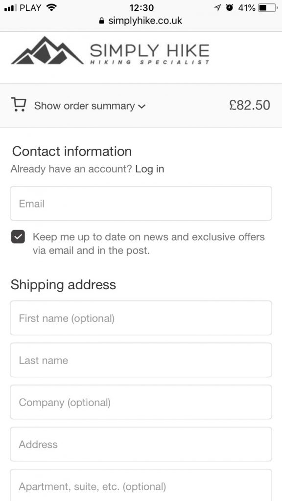 Mobile checkout