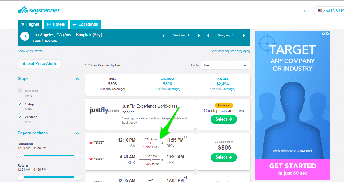 Flight duration