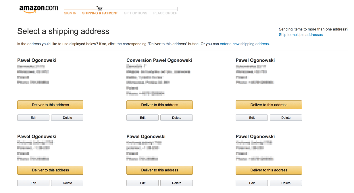 Auto-save address options
