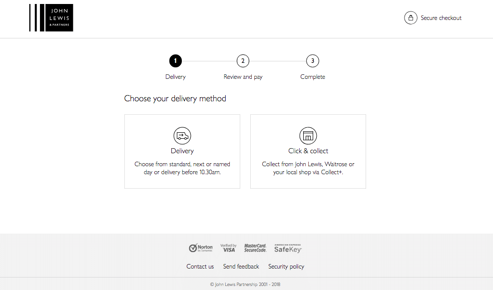 Minimize header distractions and links away from the checkout page.
