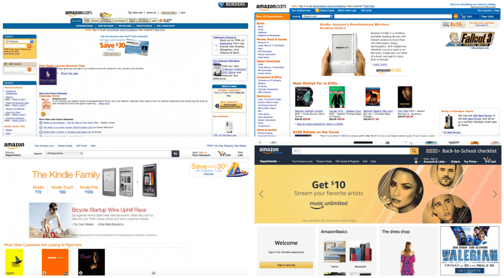 Amazon website development