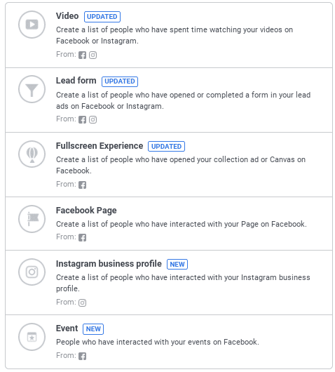 Create custom audiences based on consumers? actions