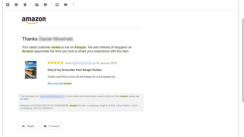 Announcing that the review is now live