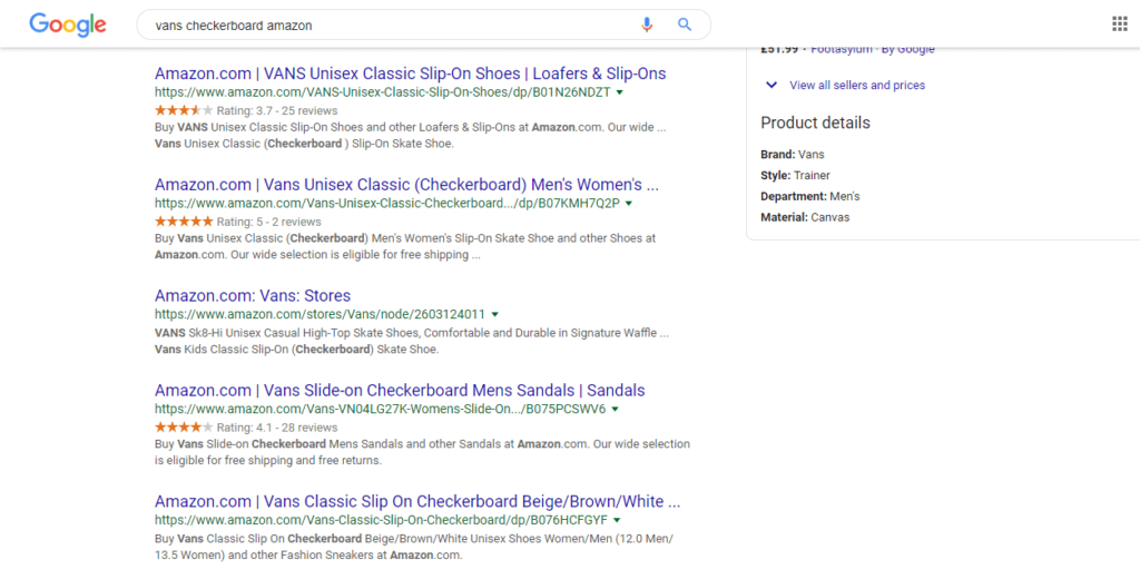 Star rating on search results on Google