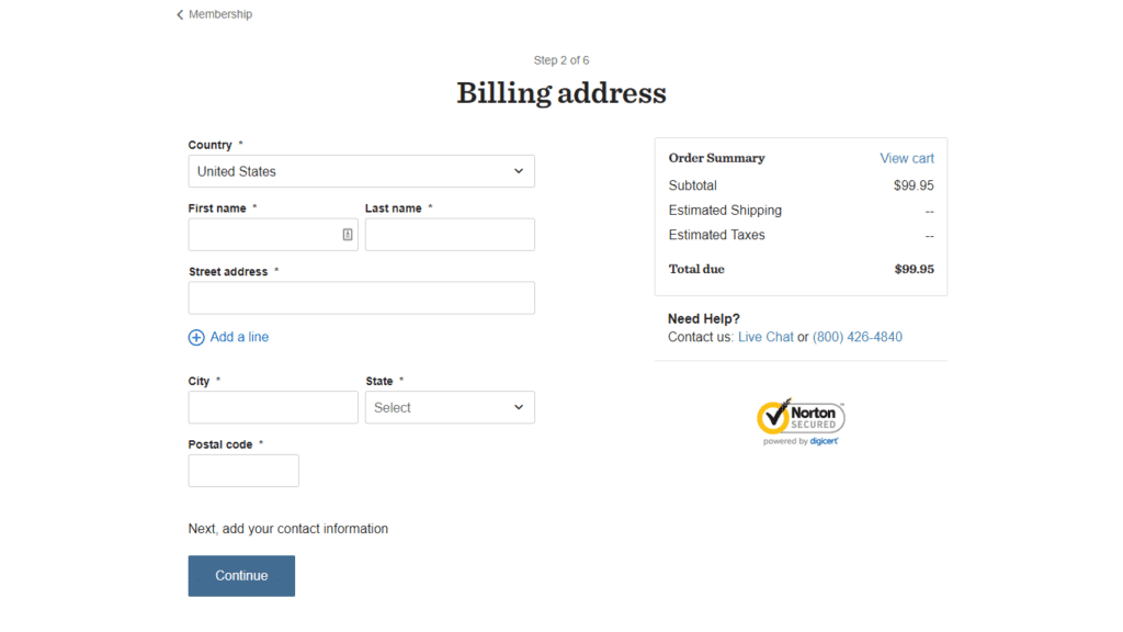 Secure ecommerce checkout