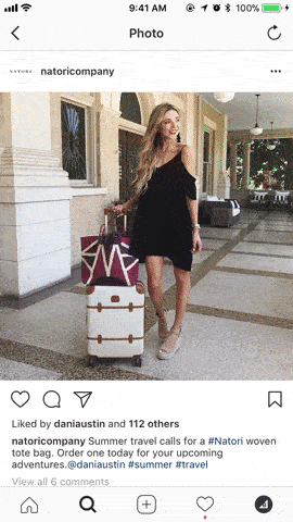 The buying process on Instagram is simple and intuitive.