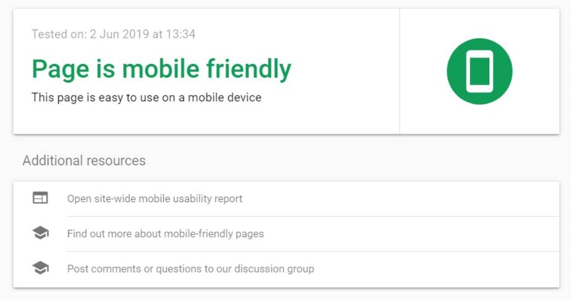 使用 >Google Mobile Friendly 工具檢查您的網站