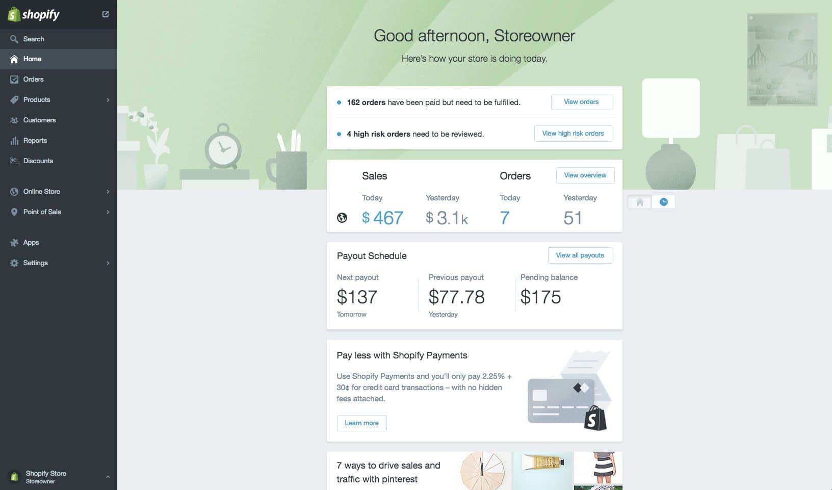 Sistema di gestione degli ordini di Shopify