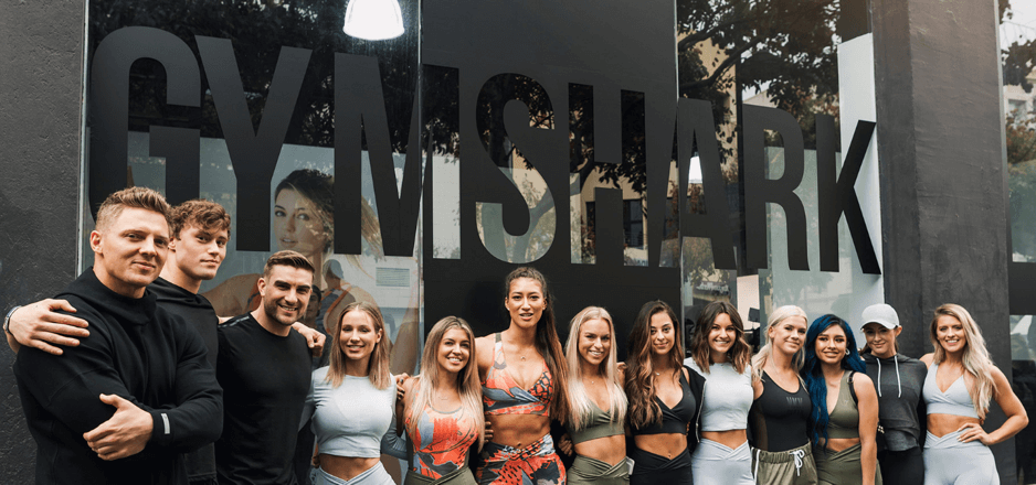Team di influencer di Gymshark