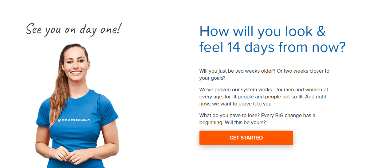 Beachbody on Demand selesai dengan CTA kedua