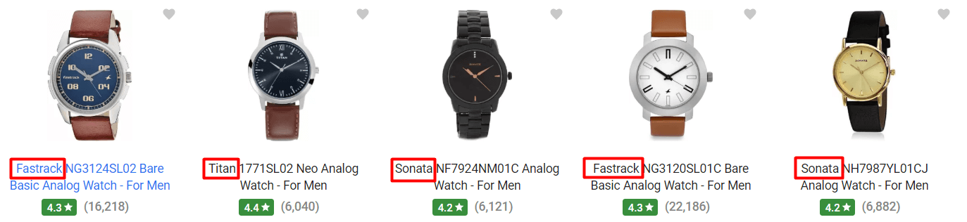 브랜드가 있는 시계 제목
