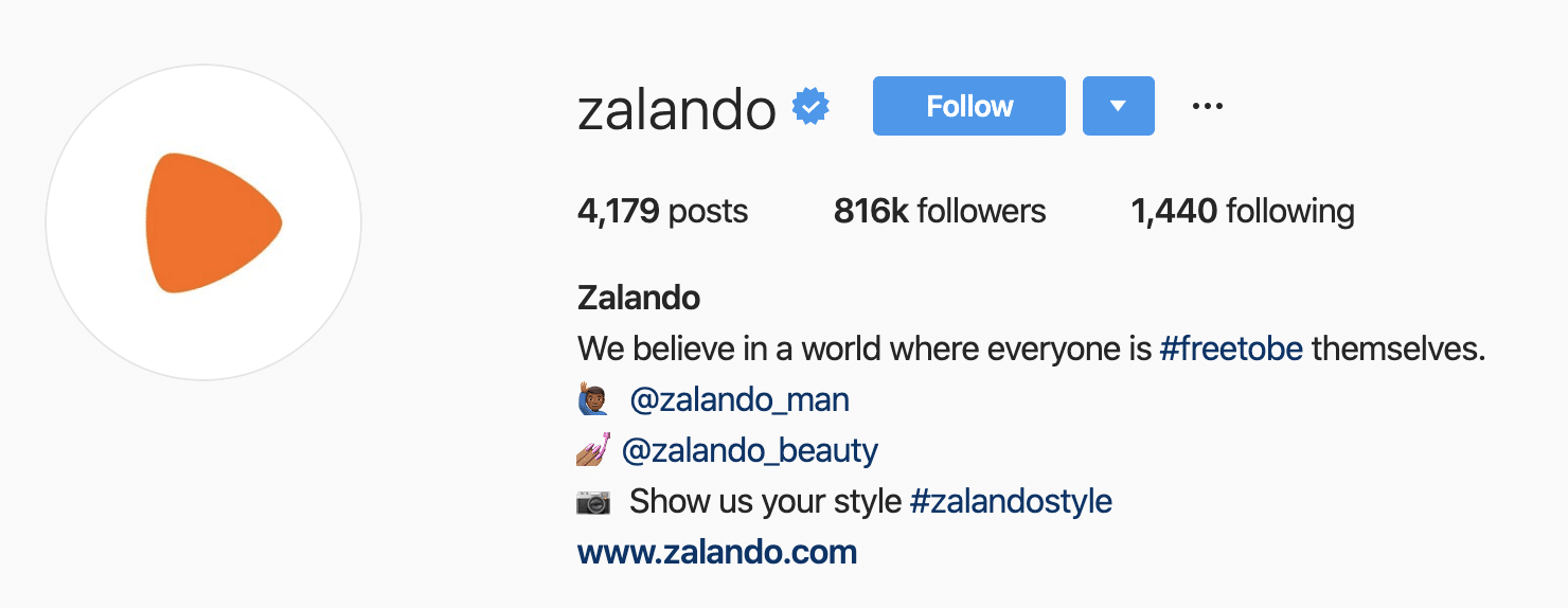 Tagar khusus Zalando