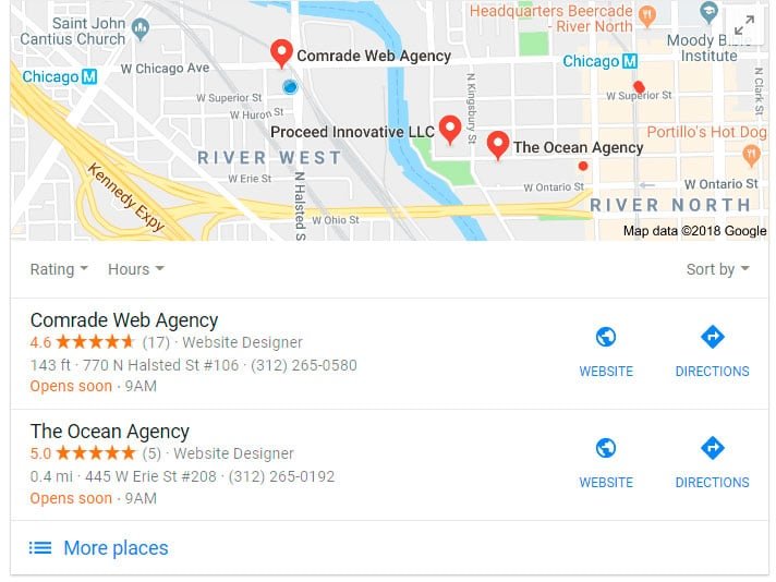รายชื่อ Google Local สหาย