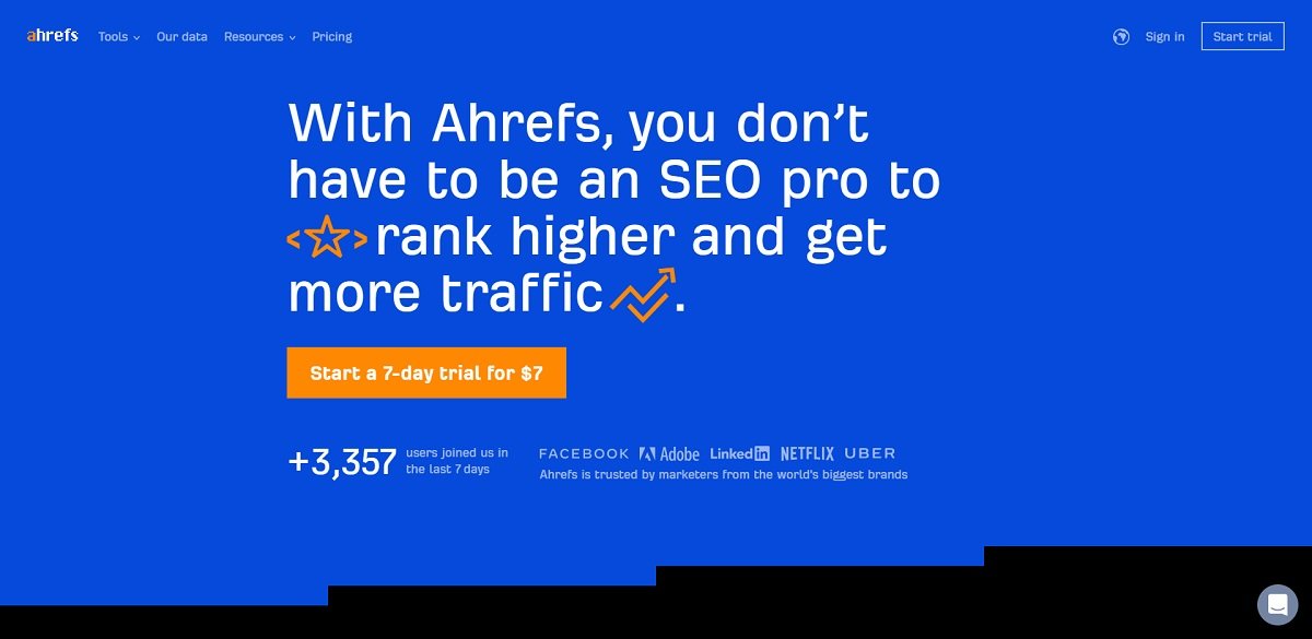 ahrefs أداة التسويق الرقمي
