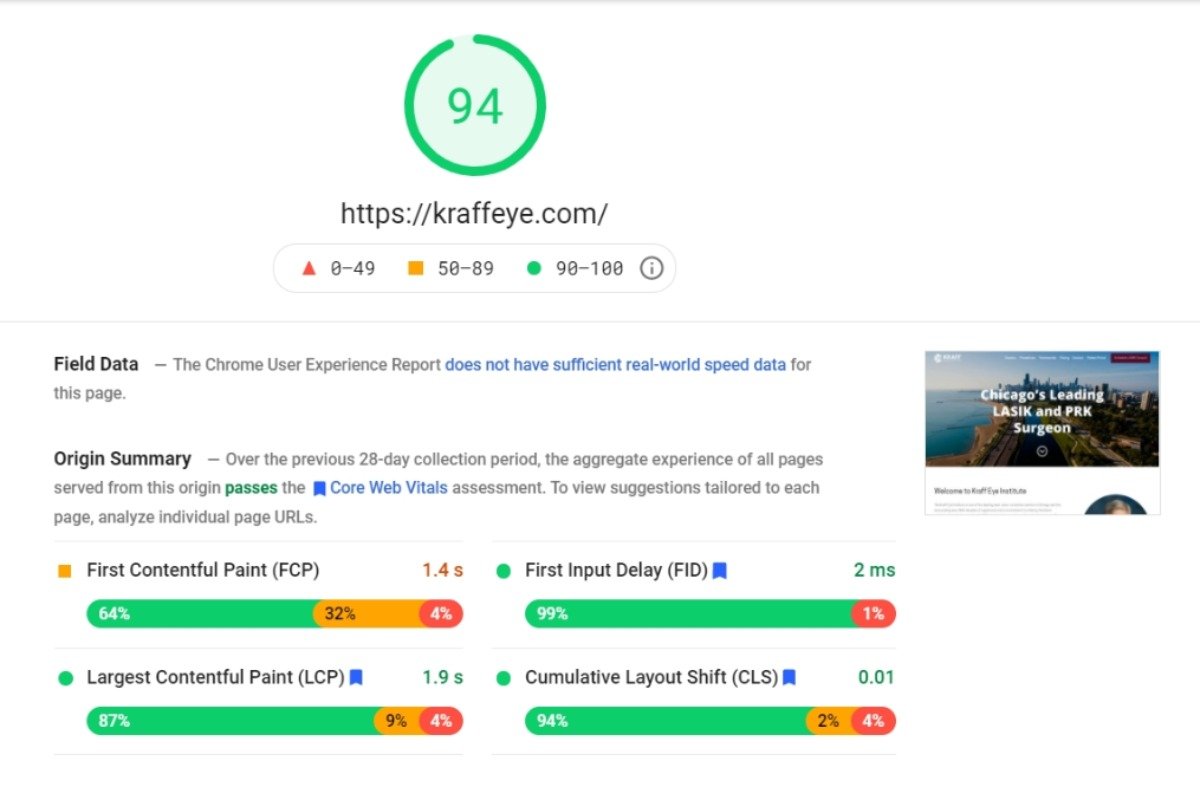 tıbbi web sitesi hız bilgileri