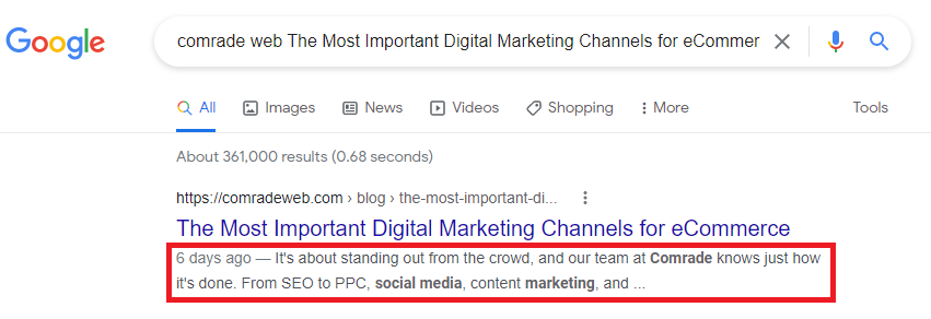 sayfa içi seo meta