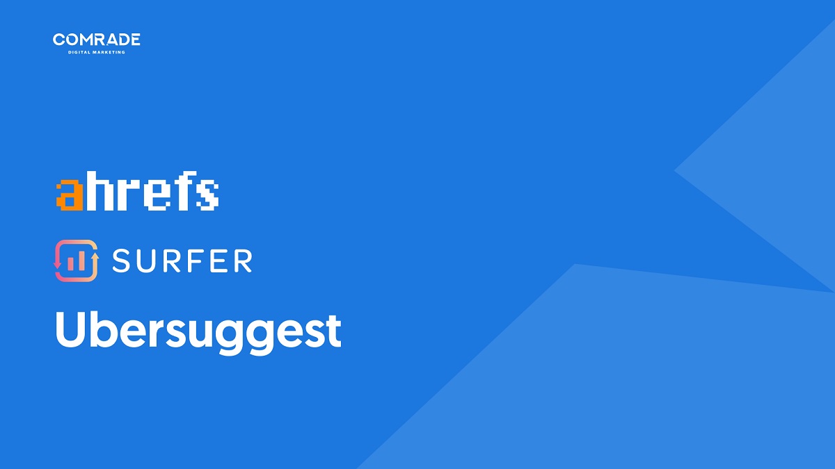 Anahtar kelime araştırma araçları: Ahrefs, SEO Surfer, Ubersuggest.