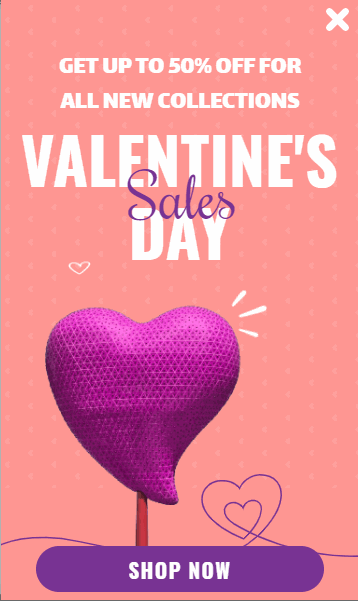 Einschub-Valentinsgruß-Vorlage