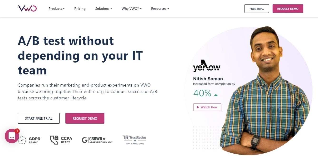 Narzędzie do testowania VWO AB