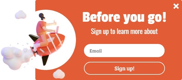 Shopify всплывающее окно выхода