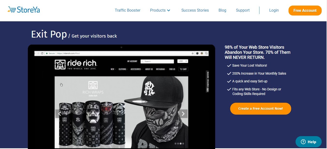 StoreYa Shopify Выходное всплывающее окно