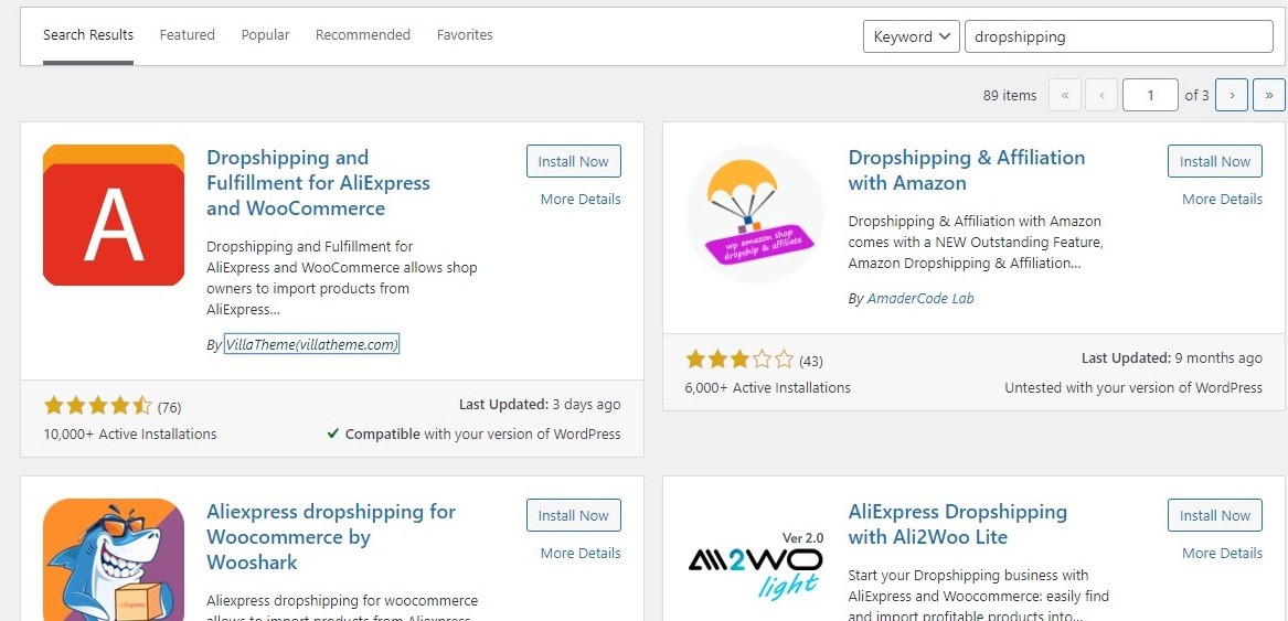 Dropshipping WooCommere