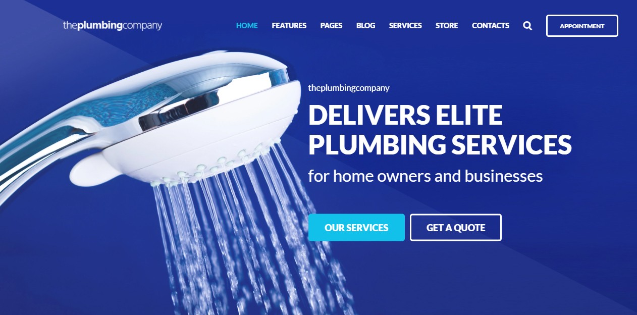 Tema instalații sanitare pentru WordPress