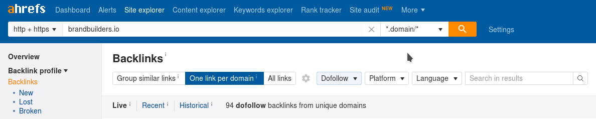 Ahrefler Ahrefs Search