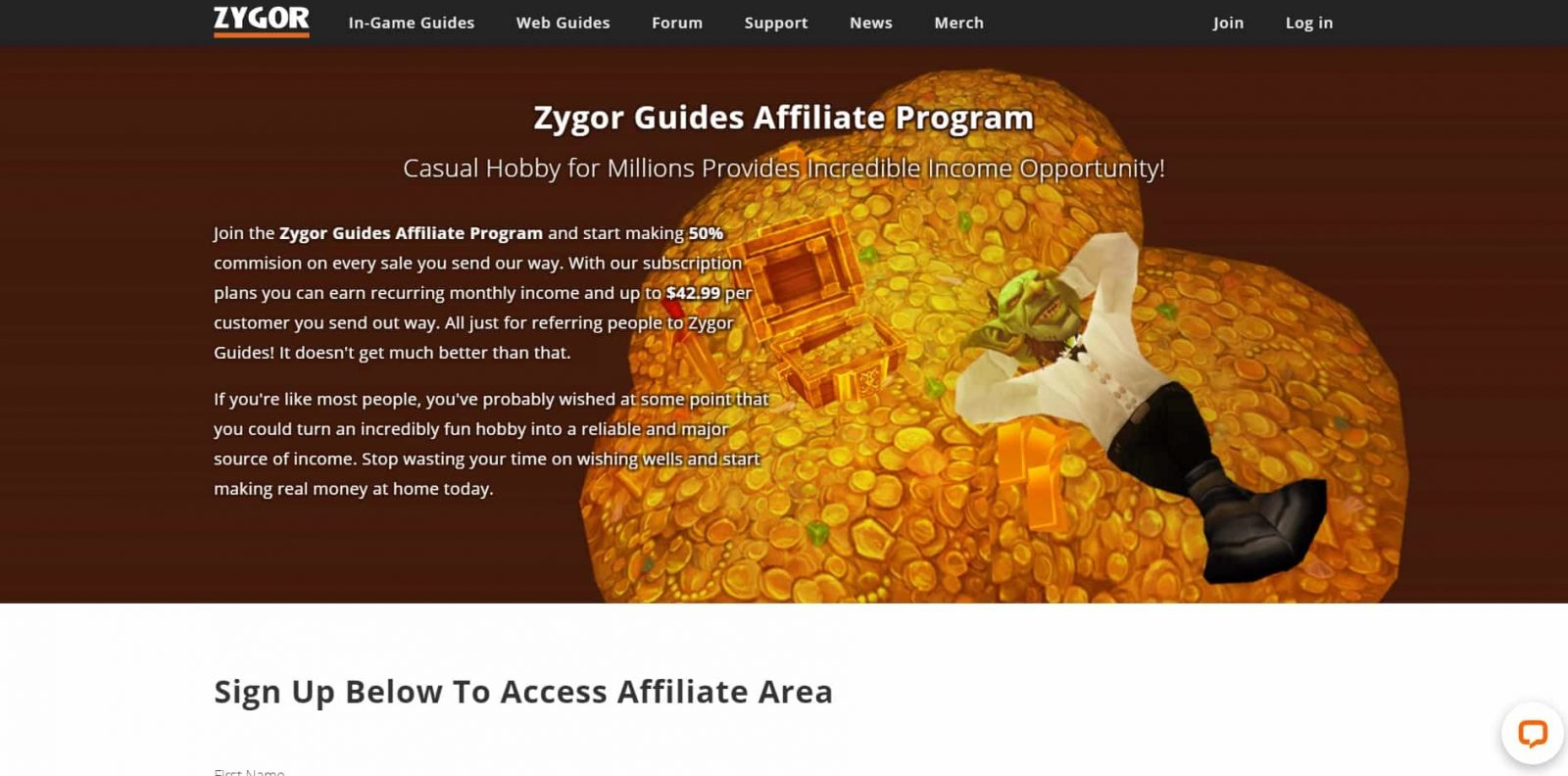 Партнерская программа Zygor Guides Gaming