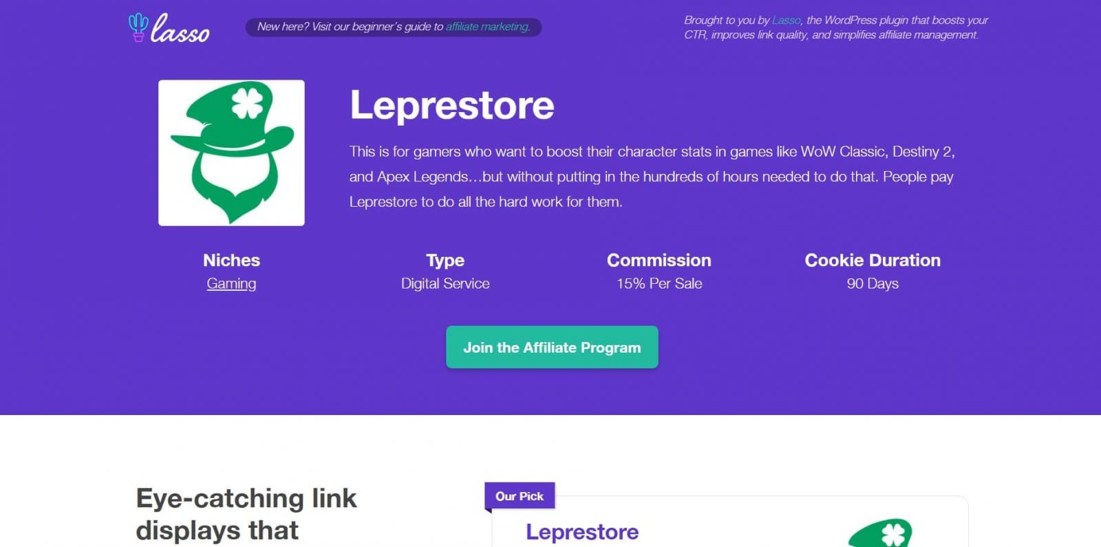 Партнерская программа Leprestore Gaming