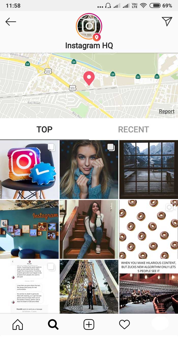 Tandai Lokasi Bisnis di Postingan Instagram