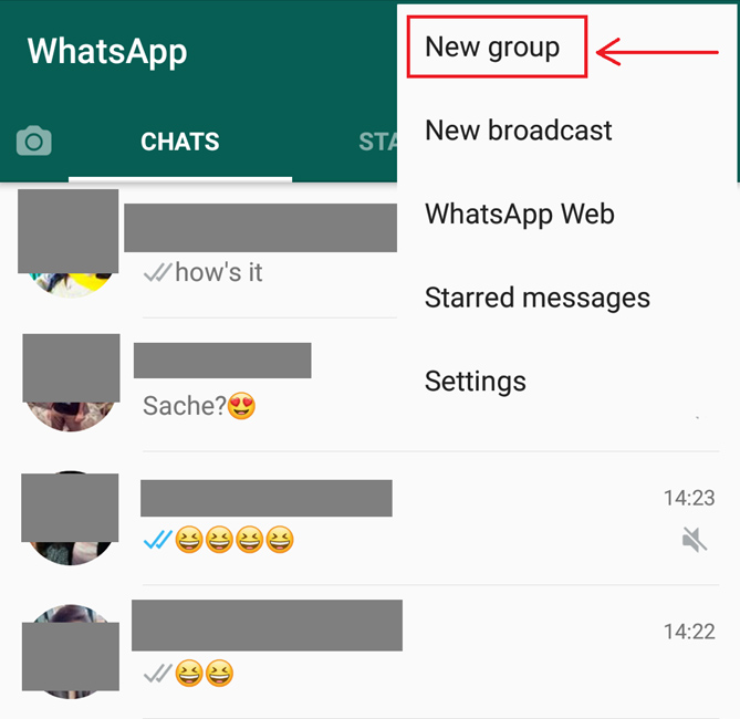 Atingeți Grup nou