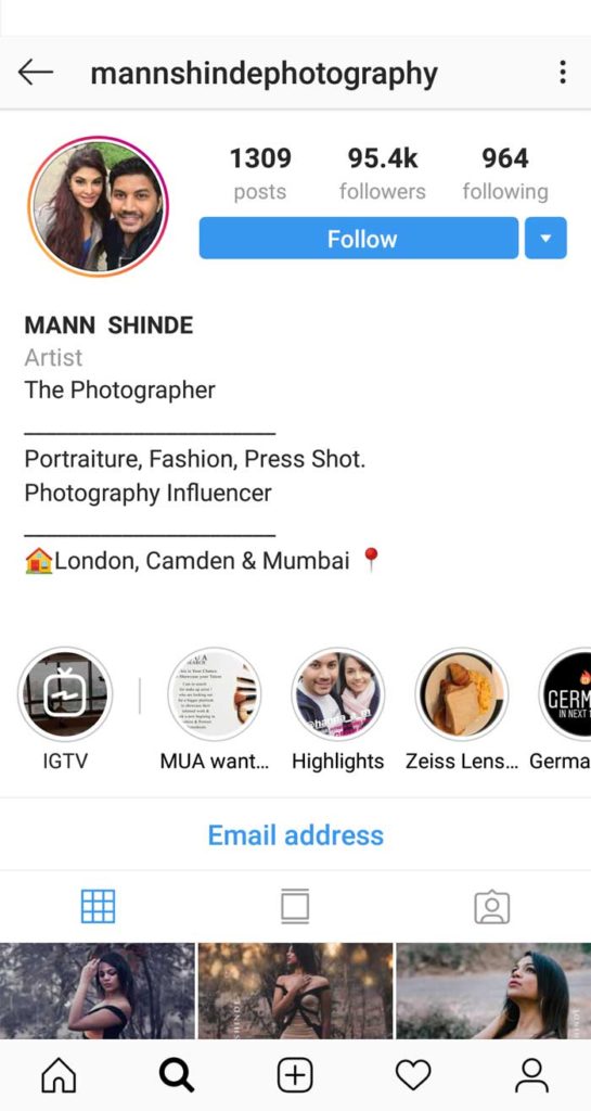 Utilizarea Instagram Bio este unul dintre cele mai bune sfaturi de marketing Instagram