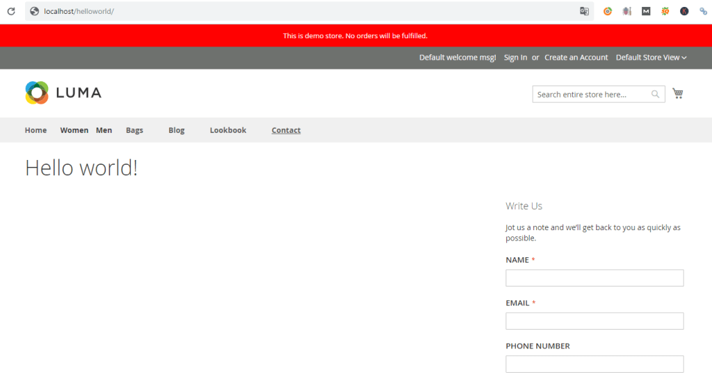 modul personalizat magento