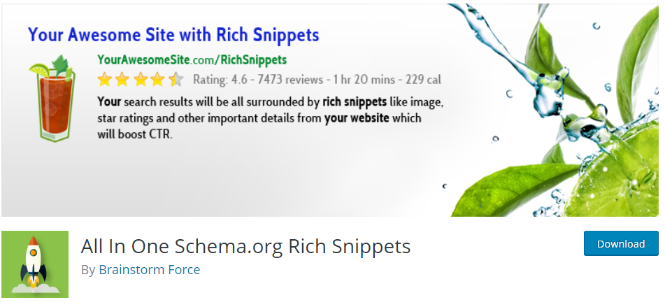 TUDO EM UM SCHEMA RICO SNIPPET