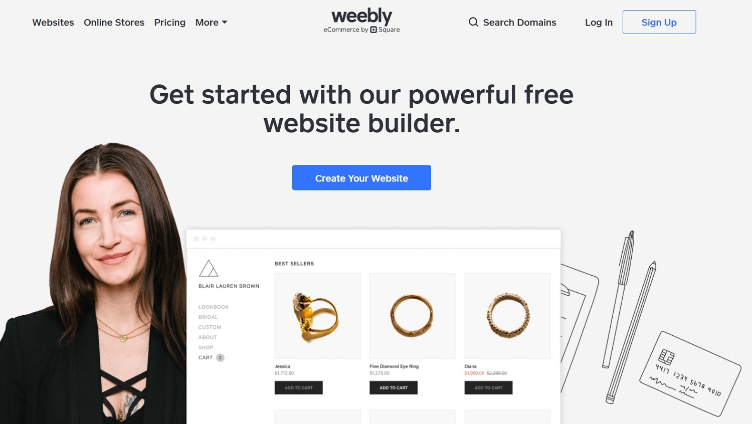 Weebly - Best eCommerce CMS Platform Website