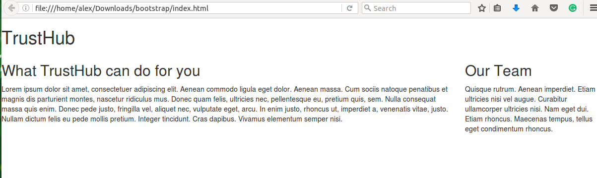14 konten dan sidebar berdampingan