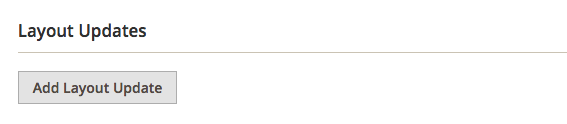 atualizações de layout magento