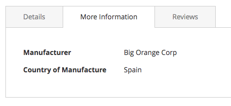 atributos magento em guias
