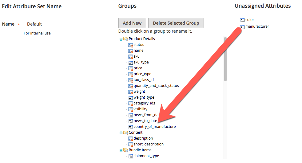 adicionando atributos magento
