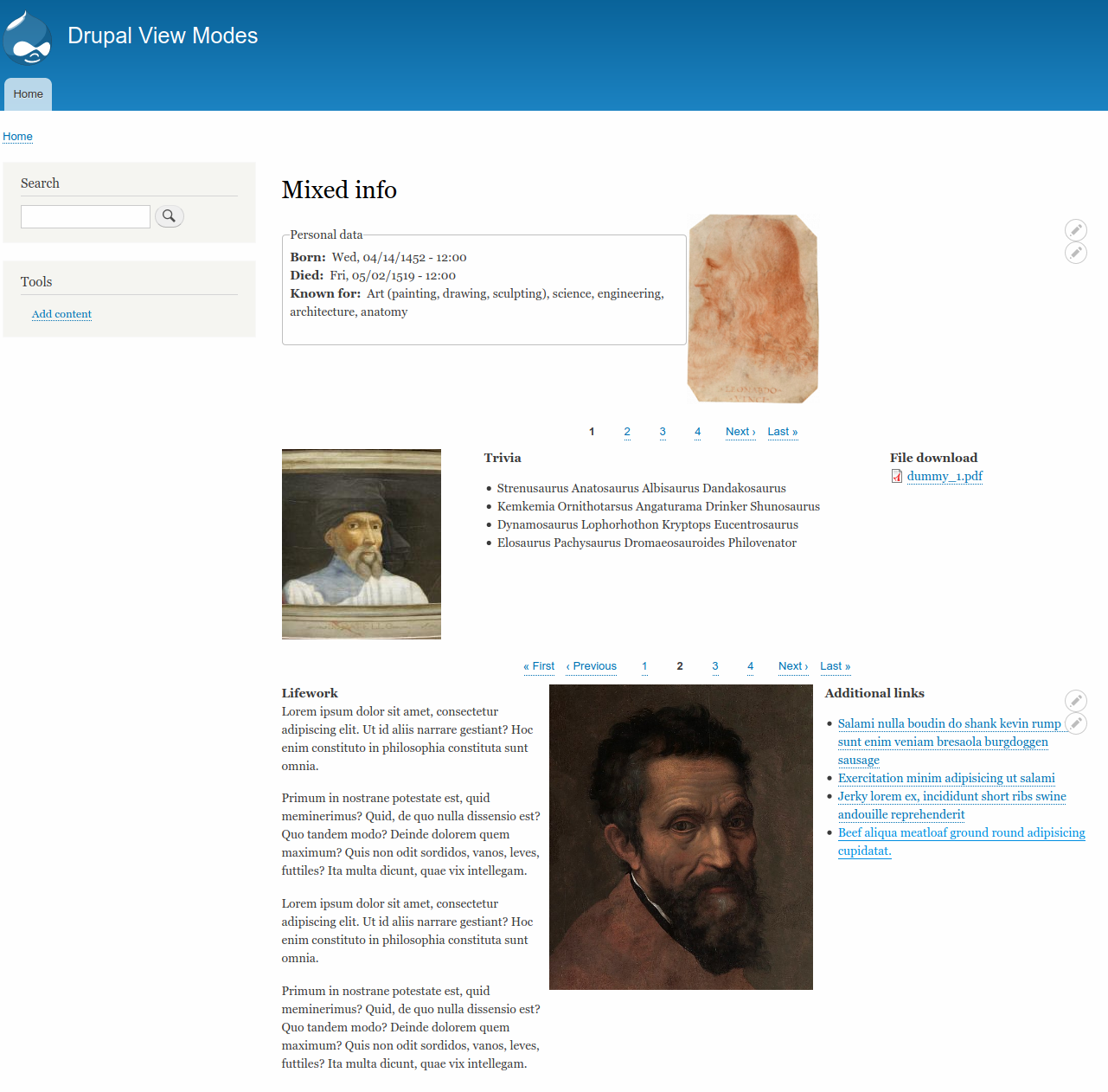 O que são modos de visualização no Drupal 8