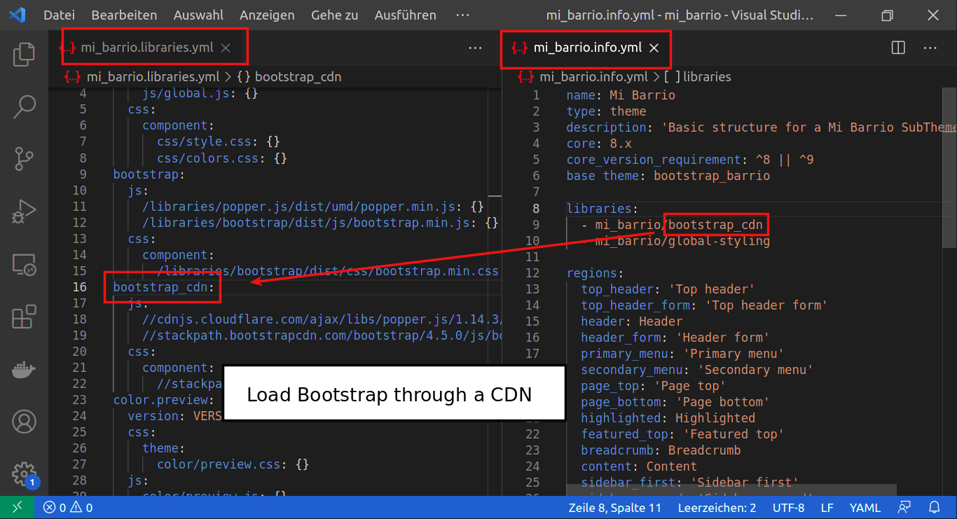 Bootstrap 4 em Drupal 8/9 com Bootstrap Barrio - OSTraining.com