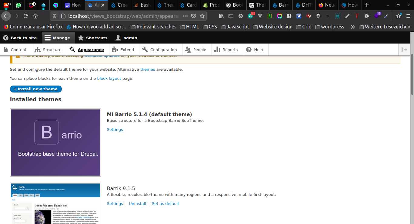 Bootstrap 4 em Drupal 8/9 com Bootstrap Barrio - OSTraining.com