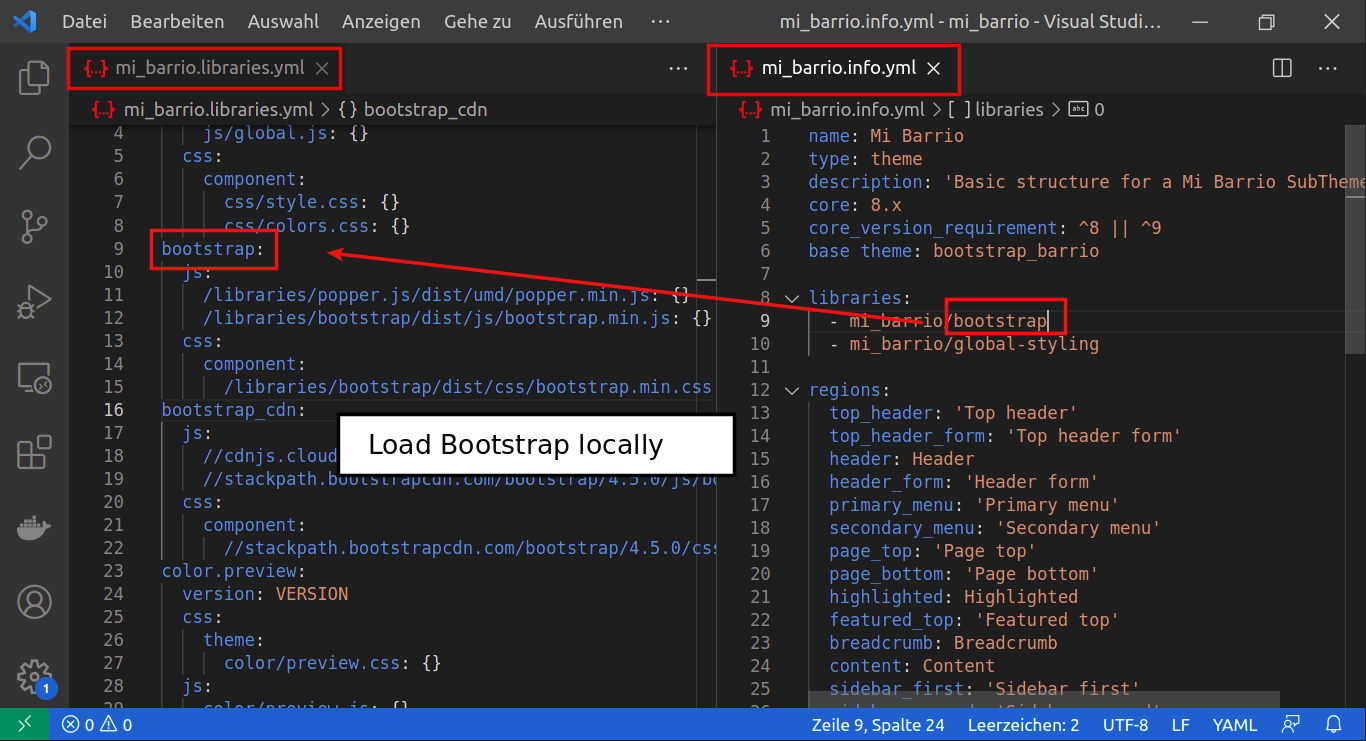 Bootstrap 4 em Drupal 8/9 com Bootstrap Barrio - OSTraining.com