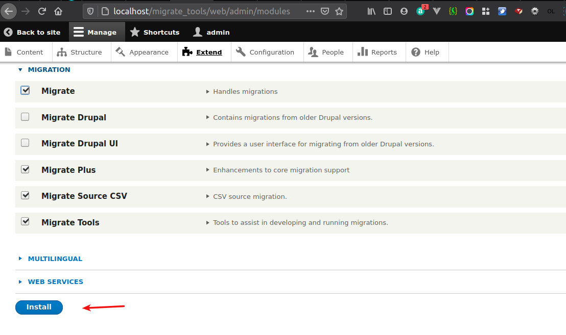 Migrar dados de um arquivo CSV no Drupal 8/9