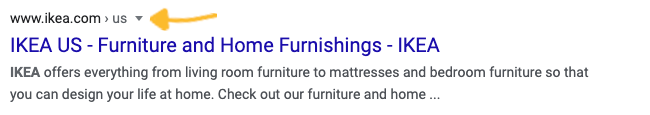 hreflang us результаты для Ikea