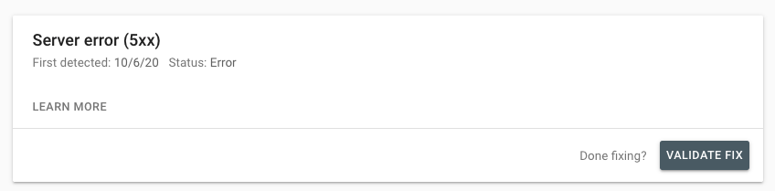 google arama konsolunda hataları doğrulama