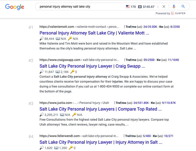 seo dla licznika chrome serp